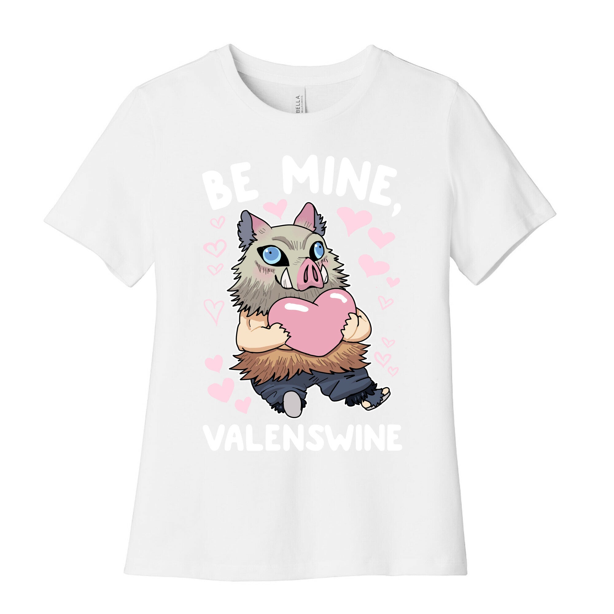 Be Mine, Valenswine Women's Cotton Tee
